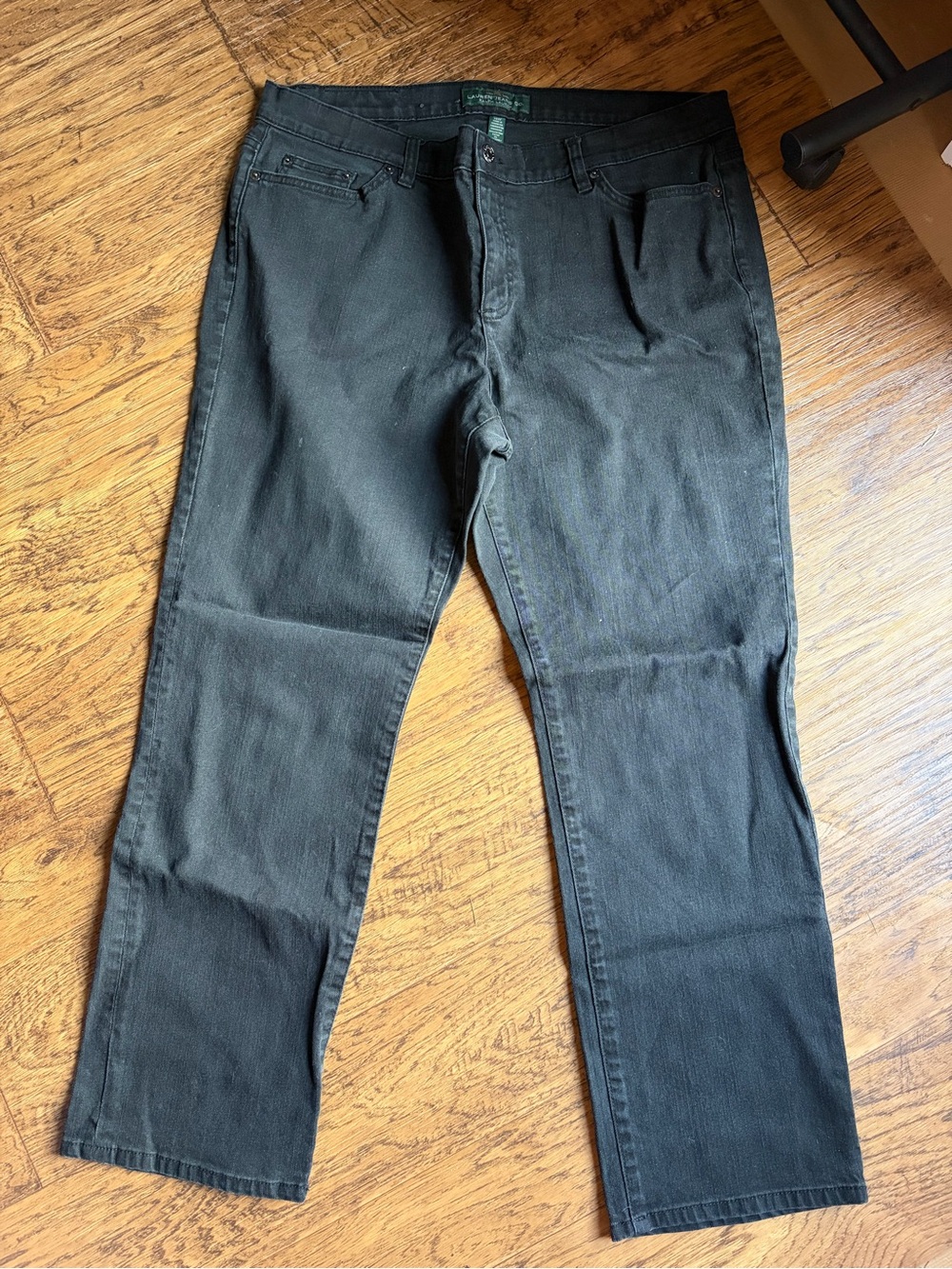 Ralph Lauren Womens Black Relaxed Jeans 16W